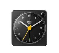 Braun Classic Travel Alarm Clock, Black, Men Black