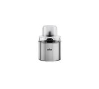 Braun coffee & spice grinder accessory MQS 270 SI with EasyClick Plus System, Accessory for Braun MultiQuick 7 And 9 series hand blenders, stainless steel/silver