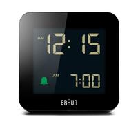 Braun Digital Alarm Clock in Black