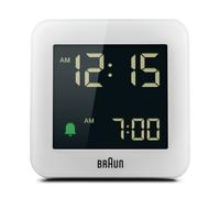 Braun Digital Alarm Clock - White