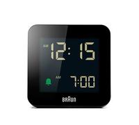Braun Digital Bedside Alarm Clock, Black, Men Black