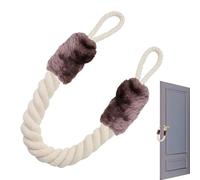 Braun Door Cord Clamp Protection, Door Stopper Jack, Multifunctional Door Cords, Door Handle Stopper, Door Clamp Protection, Clamping Protection for Doors, Pinch Protection Strip, for Pets and