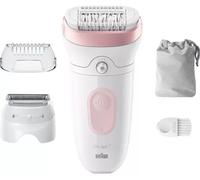 Braun Silk-épil 7 Women's Epilator/Hair Remover for Long-Lasting Hair Removal, 7-030, White/Flamingo Pink