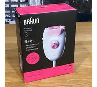 Braun Epilator Silk-épil 3 Hair Removal Corded SmartLight Women White Pink