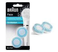 Braun Face 80-E Exfoliation Brush for Cleaning Pore Deep, Pack of 2 Brushes