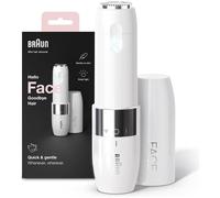 Braun Face Mini FS1000 - Facial Hair Remover for Women, Portable Mini Design, Smart Light for Precision - White