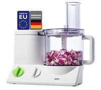 Braun Food Processor 12 Cups, Ultra Quiet and Powerful Motor, 9 Accessories, Blades, Chopper, Citrus Juicer, Made in Europe with German Technology