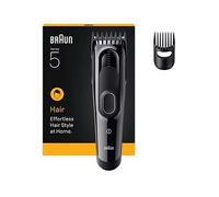 Braun Hair Clipper Series 5,2 Styling Tools, Lifetime Sharp Blade, 9 Lengths, HC5510, Black, One Colour, Women One Colour