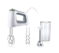 Braun HM 5107 WH Hand mixer 750 W Grey, White