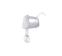 Braun Household MultiMix 1 HM 1100 WH Hand Mixer - Hand Mixer with 4 Speeds + Turbo, FastMix Technology, EasyClick incl. Whisk, One-Hand Operation, 450 W, White