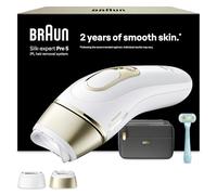 Braun Smart IPL Silk·Expert Pro 5, at Home Laser Hair Removal, Permanent Hair Reduction, with Pouch, Venus Razor, 2 Attachment Heads, PL5251