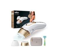 Braun IPL Silk-Expert Pro 5, At Home Hair Removal Device with Pouch PL5124 - White/Gold, One Colour, Women One Colour