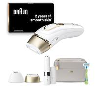 Braun IPL Silk Expert Pro 5 + Braun Face Mini Hair Remover FS1000 Bundle, Visible Permanent Hair Removal for Women & Men with Venus Razor and Precision Head, Premium Pouch