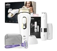 Braun IPL Silk Expert Pro 5 + Face Mini Hair Remover Bundle: Precision Head, Venus Swirl Razor & Premium Pouch, PL5117 + Facial Hair Remover for Women, FS1000