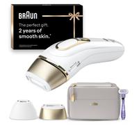 Braun IPL Silk-Expert Pro 5, at Home Hair Removal, Alternative for Laser Hair Removal, Includes Pouch, Venus Razor, Precision Head, 2 Years of Smooth Skin, Gift for Women, White/Gold, PL5138