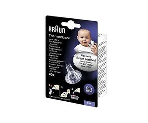 Braun LF40 Lens Filters for ThermoScan Ear Thermometers - Pack of 40
