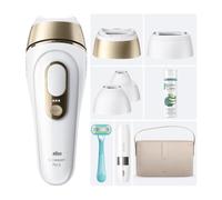 Braun Lumiere Pulsee Smart Silk·Expert Pro 5, Home Laser Alternative, Semi-Definitive Hair Reduction, Pouch, Gillette Venus Women's Shaver, 4 Heads, PL5431
