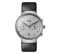 Braun Mens Analog Quartz Watch with Leather Strap BN0265SLBKG