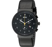 Braun Men's Quartz Chronograph Watch with Leather Strap