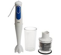 Braun Minipimer 3 - Hand-Operated Blender MQ3020 Pasta White/Blue