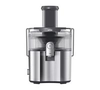 Braun MultiJuice 7 - Cold Press Juicer with ColdXtract Technology, Fresh Juice in 15 Seconds, 75 mm Feed Tube, 2L Pulp Container, One-Touch Anti-Drip System, Stainless Steel Filter, Grey (SJ7000)