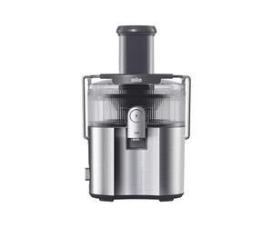 Braun MultiJuice 7 - Cold Press Juicer with ColdXtract Technology, Fresh Juice in 15 Seconds, 75 mm Feed Tube, 2L Pulp Container, One-Touch Anti-Drip System, Stainless Steel Filter, Grey (SJ7000)