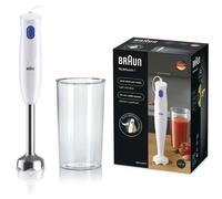 Braun MultiQuick 1 Hand Mixer MQ10.001M, Lightweight Mixer with EasyTwist Technology, One Speed, 600ml Beaker Included, 450W, White