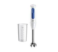 Braun MultiQuick 3 MQ30.001M, Hand Blender, Blender Stand with PowerBell VPlus Technology, 2 Speeds+Turbo, EasyClick Plus Accessories, Anti-Splash Technology, Glass 600 ml, 900W, White