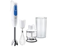 Braun MultiQuick 3 MQ30.202M, Minipimer Technology PowerBell VPlus, 2 Speeds + Turbo, EasyClick Plus System for Accessories, Anti-Splash, 350 ml Chopper, 600 ml Cup, 900W, Black