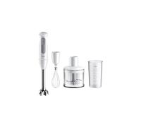 Braun MultiQuick 5 - 1000 W Minipimer with Chopper 500 ml White | PowerBell VPlus Hand Blender, 21 Speeds + Turbo, Stainless Steel Rod, Measuring Cup 600 ml, MQ50236M