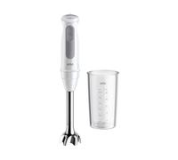 Braun MultiQuick 5 - Hand Blender 1000W Metal Wand White/Grey | Stick Blender, 21 Speeds + Turbo, PowerBell VPlus, SplashControl, EasyClick System Plus, 600ml Beaker, MQ 50001 M