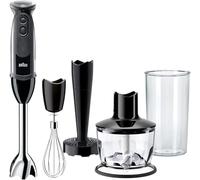 Braun MultiQuick 5 MQ5237BK Hand Blender, Mixer, BPA-Free Plastic Beaker, Dishwasher Safe Wand, Splash Control - Black