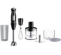 Braun MultiQuick 5 Pro Hand Blender 1000W with Beaker, 500ml Chopper, Whisk, PowerBell VPlus, 25 Speeds, SplashControl for Chopping, Masala Grinding, Chutney, Puree, Smoothie, Soup, Shake MQ55254M