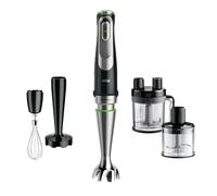 Braun MultiQuick 9 MQ Hand Blender - with Active PowerDrive and SplashControl, incl. Masher, Vegetable Masher, Blender, Chopper & Whisk, 1200 Watt, Black/Stainless Steel