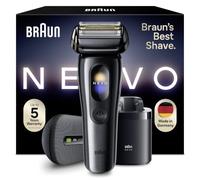 Braun NEVO Men’s Electric Shaver for A No Compromise Shave, Graphite | AeroTouch Technology, Smart Display, Includes Care 7in1 System, Power Travel Case, NEVO17015C