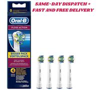 Braun Oral-B FLOSS ACTION Replacement Electric Toothbrush Heads - 4 Pack | UK