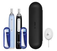 Braun Oral-B iO 3 elektrinių dantų šepetėlių rinkinys DUO BLACK & BLUE New
