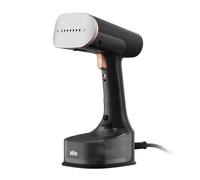 Braun QuickStyle 7 GS7077BK, Vertical Iron With Double Heated Plate FreeGlide 3D, Fast Heating Vertical Steamer, Steam 35 g/min, Capacity 250 ml, Cable 3 m, 1600W, Black