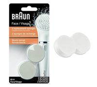 Braun SE80 Silk Epil Face Beauty Sponge Refills - Pack of 2