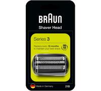 Braun Series 3 21B Shaver Head Replacement - Black, Compatible with Series 3 Shavers, Easy Click-On Fit