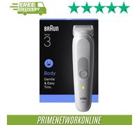 BRAUN Series 3 BRABG3500 Wet & Dry Body Groomer - Grey, Silver/Grey