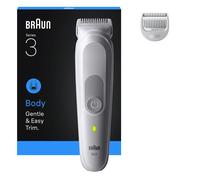 BRAUN Series 3 BRABG3500 Wet & Dry Body Groomer - Grey, Silver/Grey