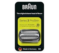 Braun Series 3 Electric Shaver Replacement Head, Easily Attach Your New Shaver Head, Compatible With All Series 3 ProSkin Electric Shavers, 32B, Black