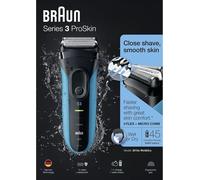 Braun Series 3 3010 Wet & Dry Foil shaver Trimmer Black, Blue