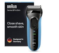 Braun Series 3 ProSkin Electric Shaver, Electric Razor for Men With Precision Head, Cordless, Wet & Dry, 2 Pin Bathroom Plug, 3010s, Black/Blue Razor