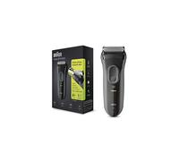 Braun Series 3 ProSkin Electric Shaver For Men With Precision Trimmer, Rechargeable and Cordless, 100% Waterproof, UK 2 Pin Plug, 3000s, Black Ra