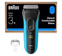 Braun Series 3 ProSkin Electric Shaver, Rechargeable and Cordless Wet & Dry Electric Razor for Men with Pop Up Precision Trimmer, 3040s, Black/Blue