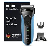 Braun Series 3 Shave&Style 3010BT Foil shaver Trimmer Black, Blue