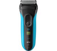 Braun Series 3 ProSkin Wet & Dry Shaver 3010s, Blue - Rechargeable, 3 Floating Elements, MicroComb, 5-Min Quick Charge, 45-Min Shave