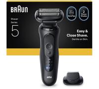 Braun Series 5 Electric Shaver, Up to 50 min, +1 Attachment, 52-N1200S, Black, Black